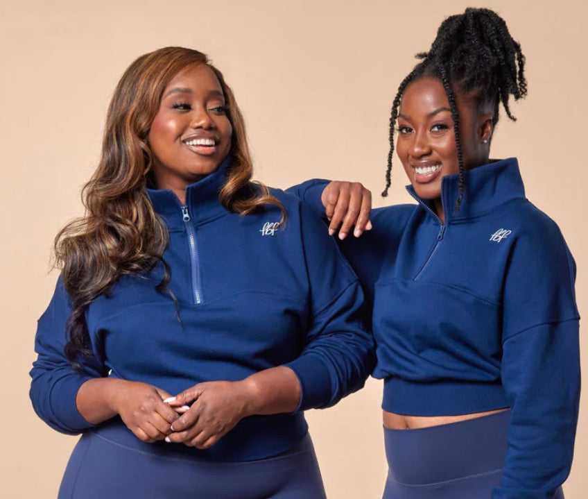 Navy Quarter Zip